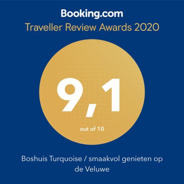 Boshuis Turquoise / Smaakvol Genieten Op De Veluwe 霍德鲁 外观 照片