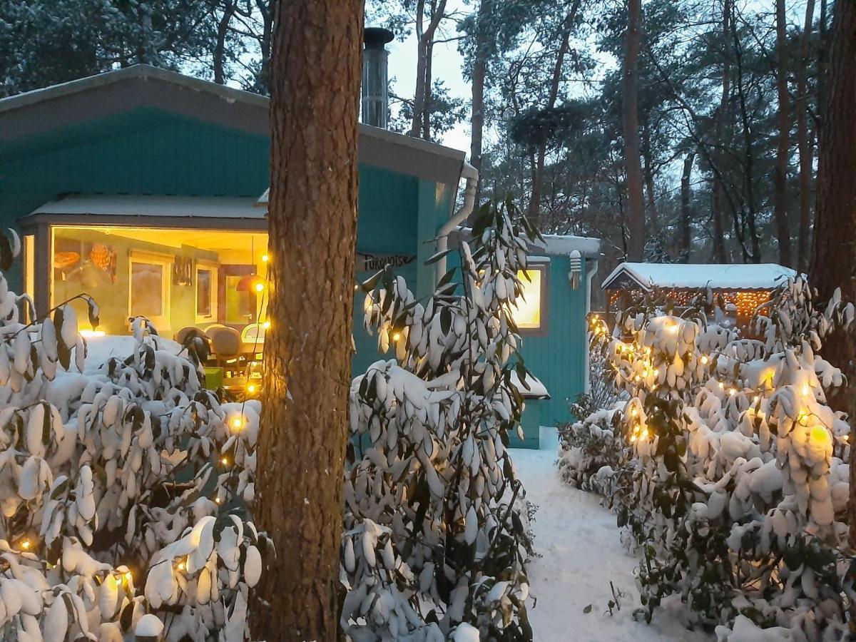 Boshuis Turquoise / Smaakvol Genieten Op De Veluwe 霍德鲁 外观 照片